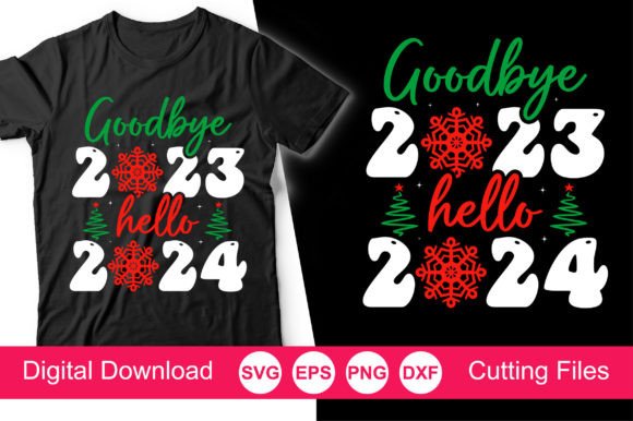 Goodbye 2023 Welcome 2024 Graphics Freebies