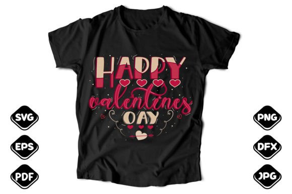 Happy Valentines Day Lettering Graphics Freebies