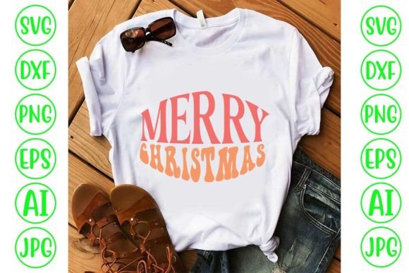 Merry Christmas Retro Svg Design: Graphics & Freebies