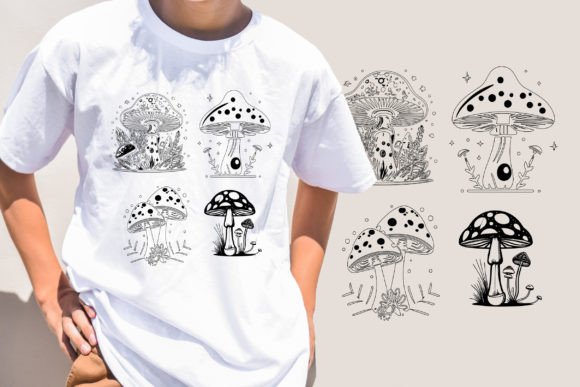 Mushrooms T-Shirt Design: Graphics & Freebies Review